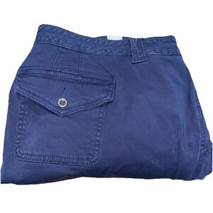 Torrid Women's Military Crop Stretch Chino Ankle‎ Jeans Indigo Blue Size 24